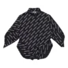 Langarmshirt mit „Typo“-Logo-Print „Schwarz“ 671663TLLJ11070
