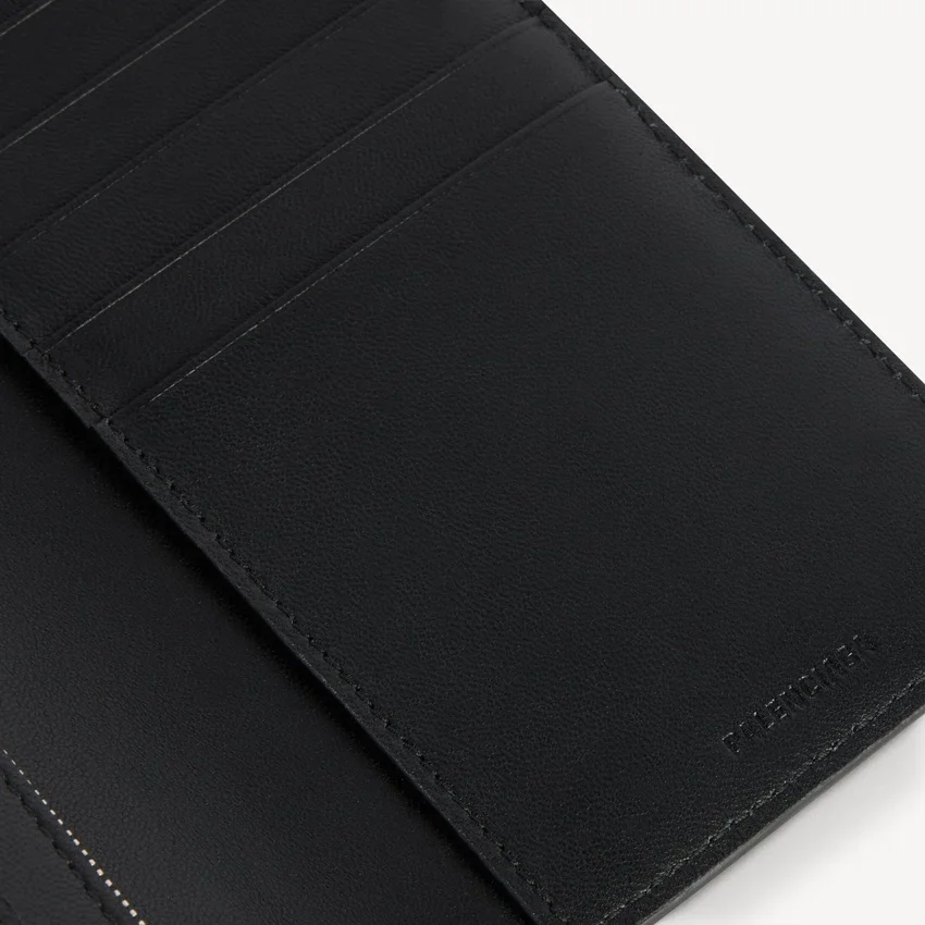 Lange Herren-Geldbörse in Schwarz Lange Herren-Geldbörse in Schwarz