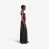 Langes Tie-Dye-Kleid für Damen in Schwarz Langes Tie-Dye-Kleid für Damen in Schwarz