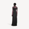 Langes Tie-Dye-Kleid für Damen in Schwarz Langes Tie-Dye-Kleid für Damen in Schwarz