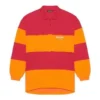 Langärmliges Cut-Up-Poloshirt „Raspberry Fluo Orange“ 657073TKVA56667