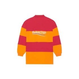 Langärmliges Cut-Up-Poloshirt „Raspberry Fluo Orange“ 657073TKVA56667 Langärmliges Cut-Up-Poloshirt „Raspberry Fluo Orange“ 657073TKVA56667