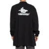 Langärmliges Oversize-Sport-T-Shirt zum Kombinieren „Schwarz-Weiß“ 739027TPVF21070