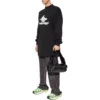 Langärmliges Oversize-Sport-T-Shirt zum Kombinieren „Schwarz-Weiß“ 739027TPVF21070