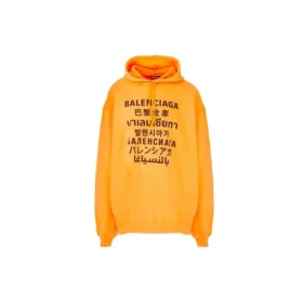 Languages Logo-Hoodie „Orange Black“ 641679TJVI67513 Languages Logo-Hoodie „Orange Black“ 641679TJVI67513