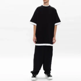 Layer-T-Shirt Oversized „Schwarz Weiß“ 644693TIVG61070 Layer-T-Shirt Oversized „Schwarz Weiß“ 644693TIVG61070