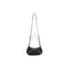 Le Cagole Mini-Tasche mit Kette und Krokodilprägung „Schwarz“ 69581423EJY1000