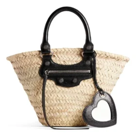 Le Cagole Small Basket „Beige Black“ 7710652AAVE9260