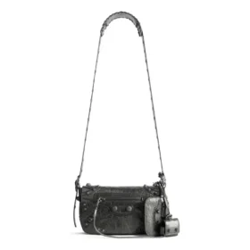 Le Cagole Xs Flap Bag Metallized „Metalic Grey“ 7190822AAWR1314