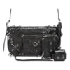 Le Cagole Xs Flap Bag mit Piercings „Schwarz“ 7190822AAE31000