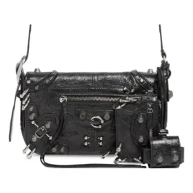 Le Cagole Xs Flap Bag mit Piercings „Schwarz“ 7190822AAE31000