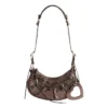 Le Cagole Xs Umhängetasche Metallic „Brown“ 6713090GT3Y2564