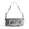 Le Cagole XS-Umhängetasche Metallic „Silber“ 7716700GT3Y8103