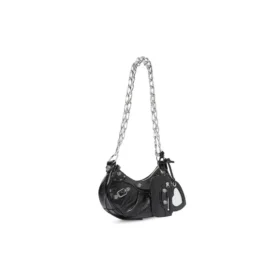 Le Cagole Xs Umhängetasche mit Kette „Schwarz“ 7128131VG9Y1000