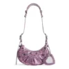 Le Cagole XS Umhängetasche mit Leopardenmuster „Pink“ 6713092AAV75651