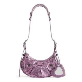 Le Cagole XS Umhängetasche mit Leopardenmuster „Pink“ 6713092AAV75651