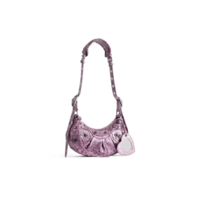 Le Cagole XS Umhängetasche mit Leopardenmuster „Pink“ 6713092AAV75651