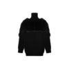 LGBTQ-Flaggen-Rollkragenpullover mit Reißverschluss „Schwarz“ 543766T17621069