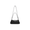 Lindsay Kleine Schultertasche mit Krokodilprägung „Schwarz“ 701141210C91000