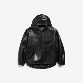 Locker sitzender Damen-Hoodie in Schwarz Locker sitzender Damen-Hoodie in Schwarz