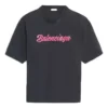 Logo-Aufdruck, Kurzarm, Unisex, Schwarz 583098TFV598465