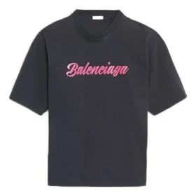 Logo-Aufdruck, Kurzarm, Unisex, Schwarz 583098TFV598465