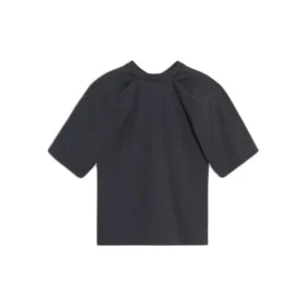 Logo-Aufdruck, Kurzarm, Unisex, Schwarz 583098TFV598465
