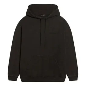 Logo-Hoodie in mittlerer Passform „Washed Black“ 600583TLVB81146