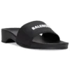 Logo Pool Clog Slides „Black Rubber“ 707094W1S9M1090