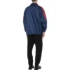 Logo-Reißverschluss-Jacke „Blue Red“ 561466TYD338065