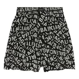 Logo Strips Pyjama-Shorts „Schwarz“ 719975TML211269