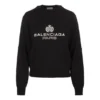 Logo-Sweatshirt mit Rundhalsausschnitt Schwarz 595106T15511073