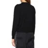 Logo-Sweatshirt mit Rundhalsausschnitt Schwarz 595106T15511073