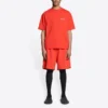 Logo-T-Shirt, Medium Fit „Bright Red“ 612966TMVF43168