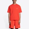 Logo-T-Shirt, Medium Fit „Bright Red“ 612966TMVF43168