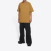 Logo-T-Shirt, mittlere Passform „Beige“ 612966TLVB39504