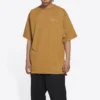 Logo-T-Shirt, mittlere Passform „Beige“ 612966TLVB39504