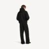 Herren-Hoodie „Messy Spray“ in mittlerer Passform  in Schwarz
