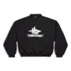 Mehrlagiges, rundes Sport-Sweatshirt „Black White“ 767860TPVF31070