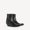 Memphis-Stiefeletten für Damen mit Riemen in Schwarz