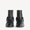 Memphis-Stiefeletten für Damen mit Riemen in Schwarz