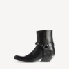 Memphis-Stiefeletten für Damen mit Riemen in Schwarz