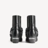 Memphis-Stiefeletten für Damen mit Riemen in Schwarz