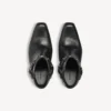 Memphis-Stiefeletten für Damen mit Riemen in Schwarz