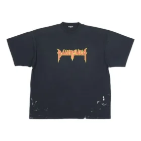 Metallica Kurzarm-T-Shirt Oversize-Passform „Black Orange“ 694576TMV880105