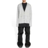 Mini-Cardigan mit Allover-Logo „Hellgrau-Weiß“ 699822T32331461