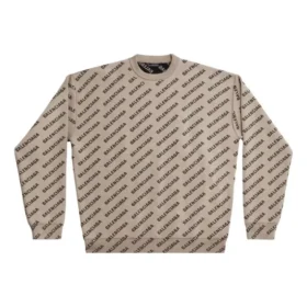 Mini-Pullover mit Allover-Logo „Beige“ 736247T32339977