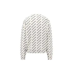 Mini-Pullover mit Allover-Logo „Weiß Schwarz“ 736247T32339054