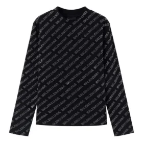 Mini-Pullover mit Allover-Muster „Schwarz“ 730402TNVQ91073