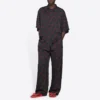 Minimal Kurzarm-Shirt „Black Red“ 658841TKO521076